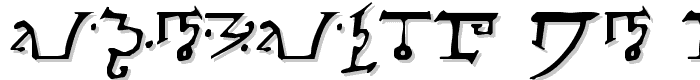 Alphabet of the Magi font